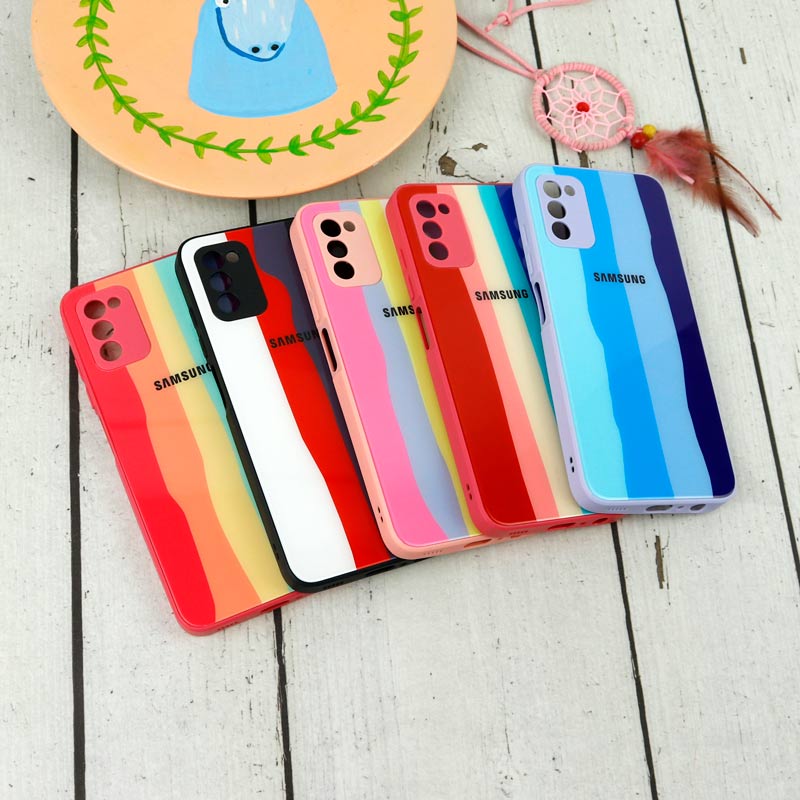 قاب محافظ لنزدار پشت گلسی آبرنگی Samsung Galaxy A03s