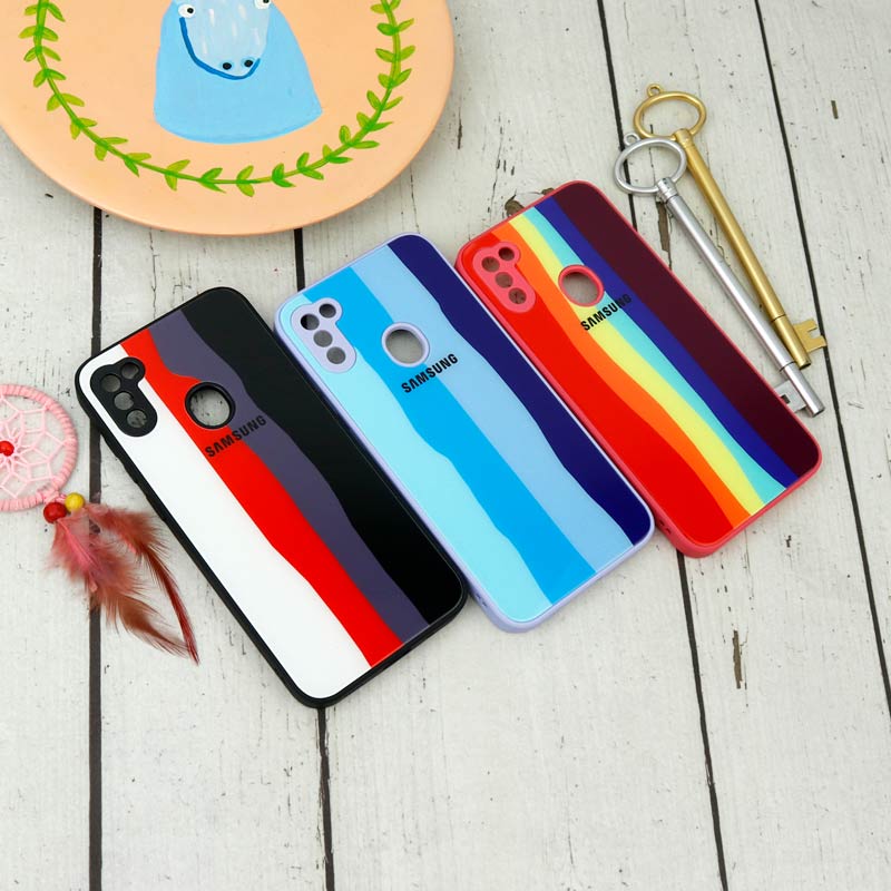 قاب محافظ لنزدار پشت گلسی آبرنگی Samsung Galaxy A11