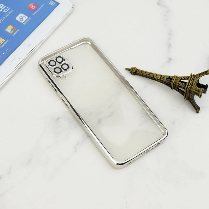 قاب شفاف دور رنگی محافظ لنزدار Samsung Galaxy A12