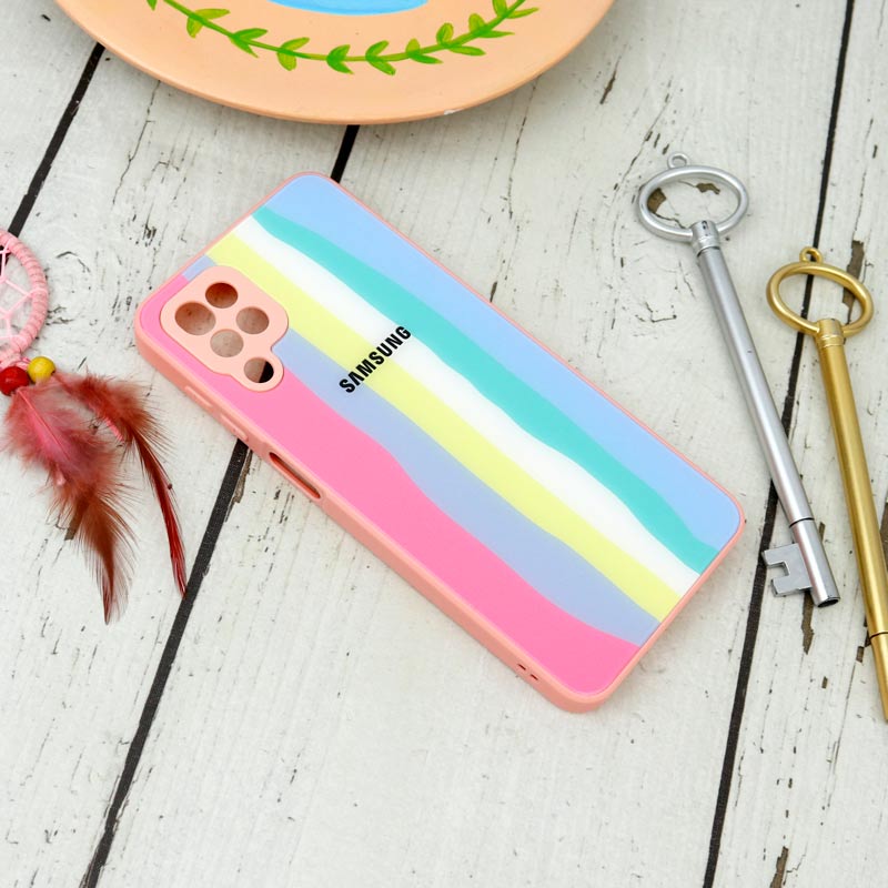 قاب محافظ لنزدار پشت گلسی آبرنگی Samsung Galaxy A12