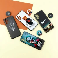 قاب فانتزی طرحدار پسرانه محافظ لنزدار + پاپ سوکت Samsung Galaxy A13 4G سری R