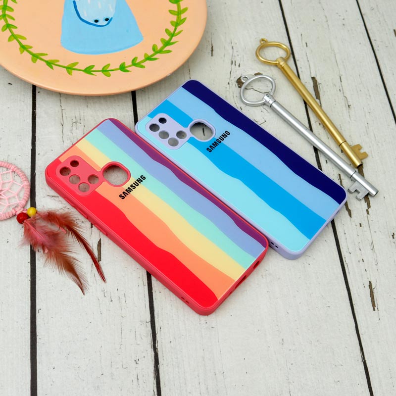 قاب محافظ لنزدار پشت گلسی آبرنگی Samsung Galaxy A21s