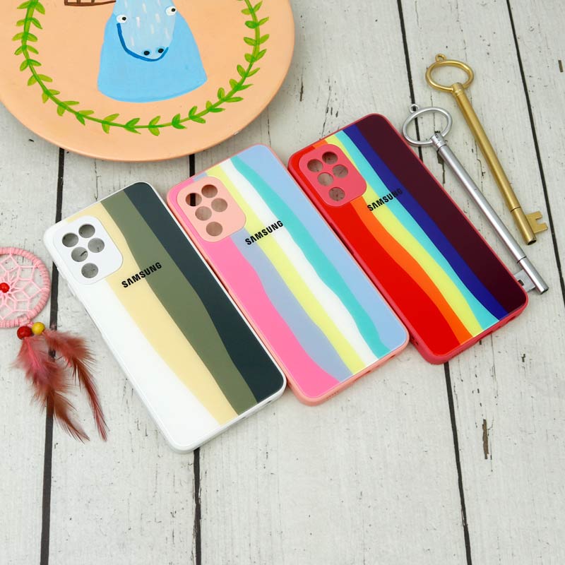 قاب محافظ لنزدار پشت گلسی آبرنگی Samsung Galaxy A22 4G