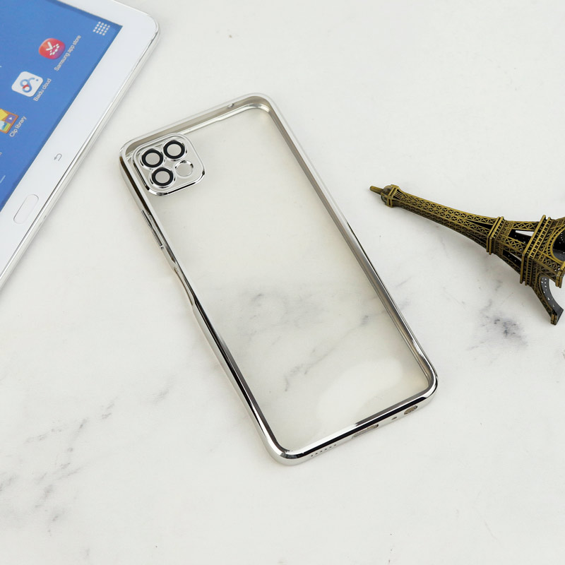 قاب شفاف دور رنگی محافظ لنزدار Samsung Galaxy A22 5G