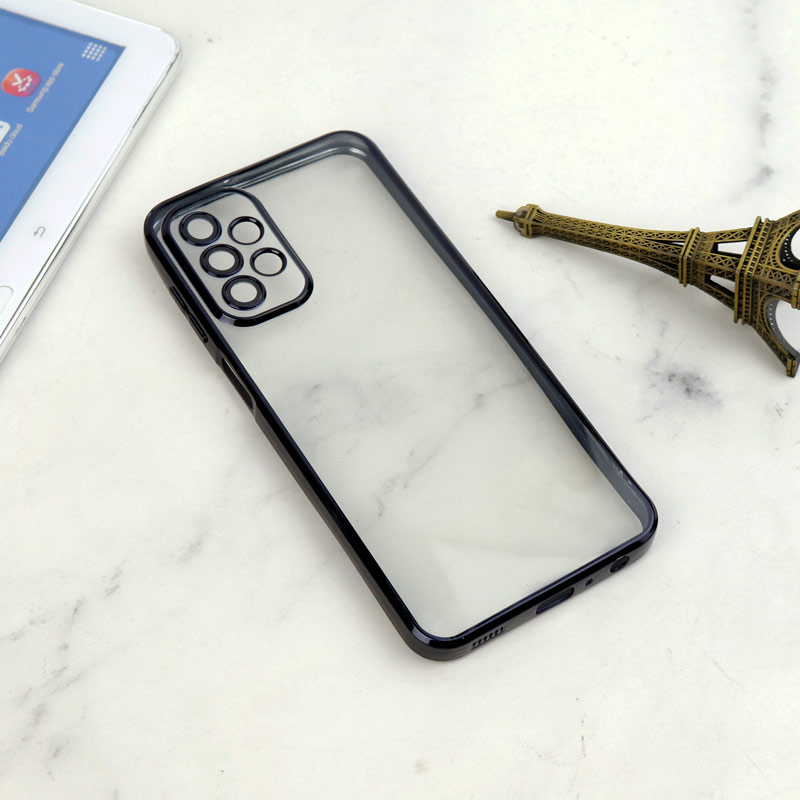 قاب شفاف دور رنگی محافظ لنزدار Samsung Galaxy A23