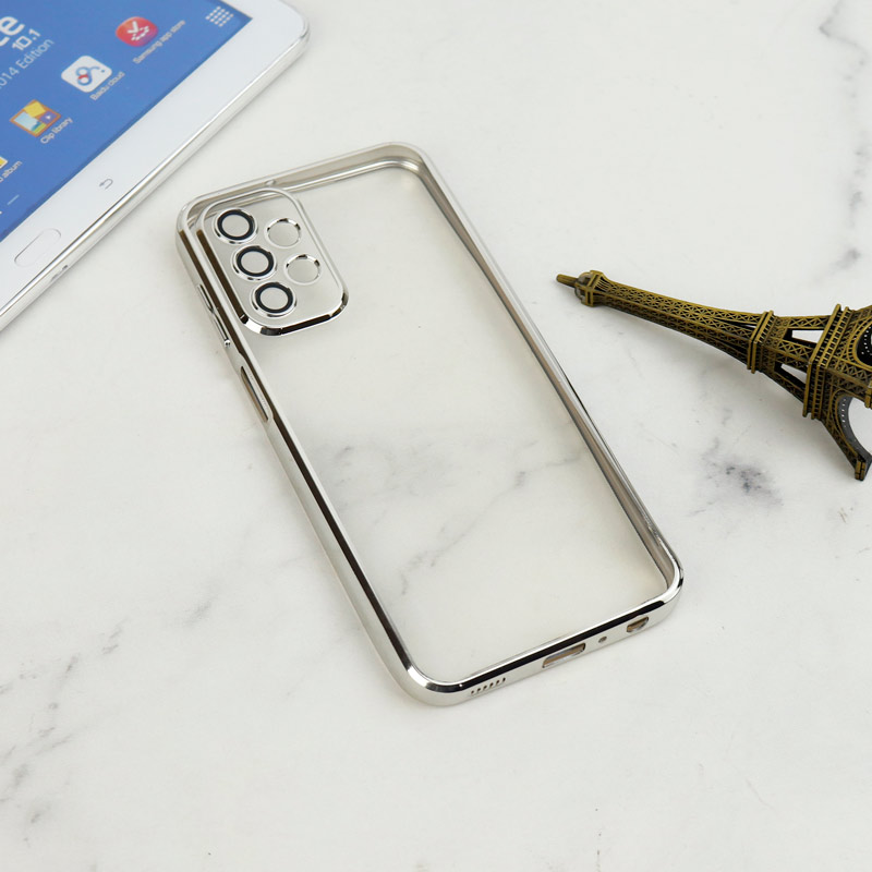 قاب شفاف دور رنگی محافظ لنزدار Samsung Galaxy A23