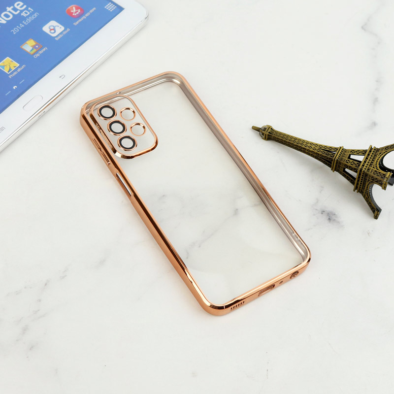 قاب شفاف دور رنگی محافظ لنزدار Samsung Galaxy A23