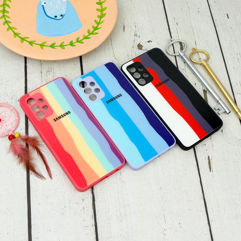 قاب محافظ لنزدار پشت گلسی آبرنگی Samsung Galaxy A32 4G