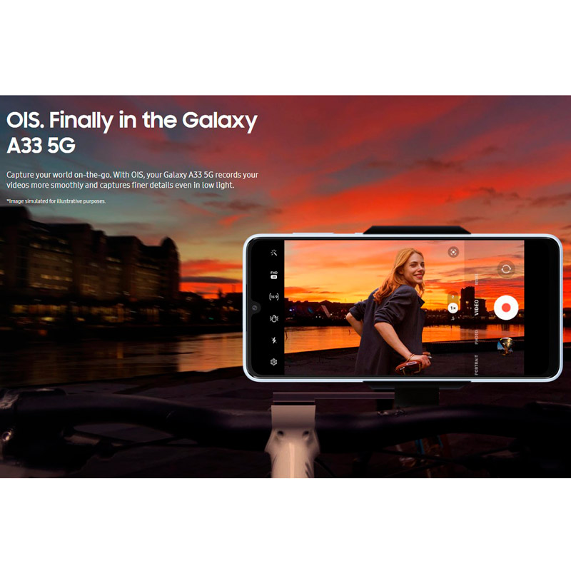 گوشی موبایل سامسونگ Samsung Galaxy A33 5G Dual Sim ظرفیت 128 گیگابایت و رم 6 گیگابایت