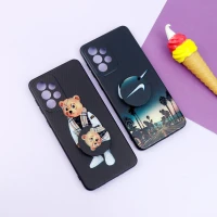 قاب فانتزی طرحدار پسرانه محافظ لنزدار + پاپ سوکت Samsung Galaxy A33 5G سری R