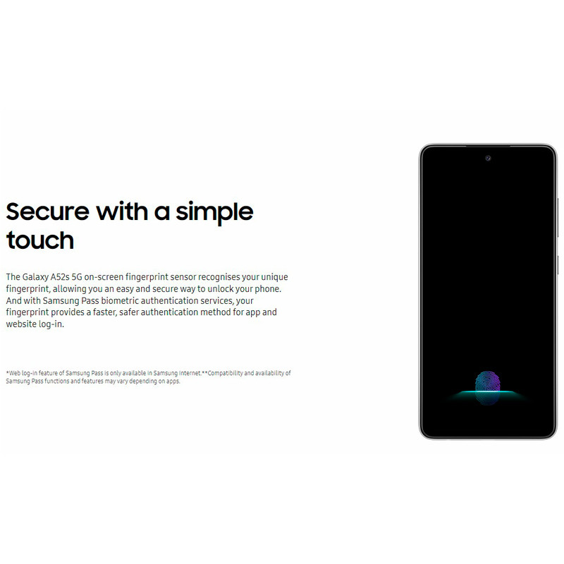 گوشی موبایل سامسونگ Samsung Galaxy A52s 5G Dual Sim ظرفیت 128 گیگابایت و رم 6 گیگابایت