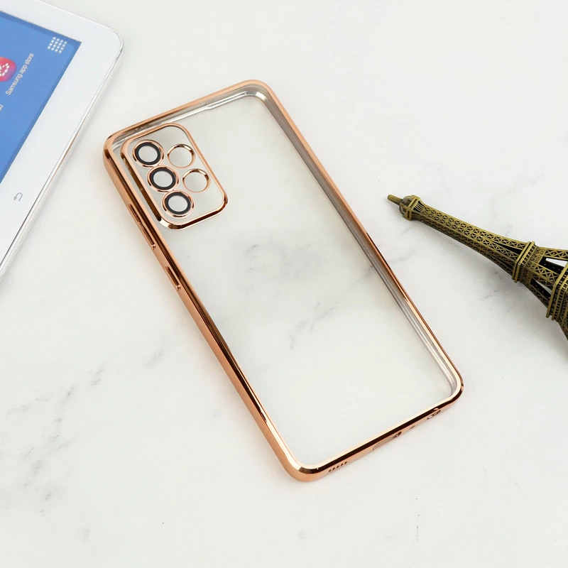 قاب شفاف دور رنگی محافظ لنزدار Samsung Galaxy A52 / A52s