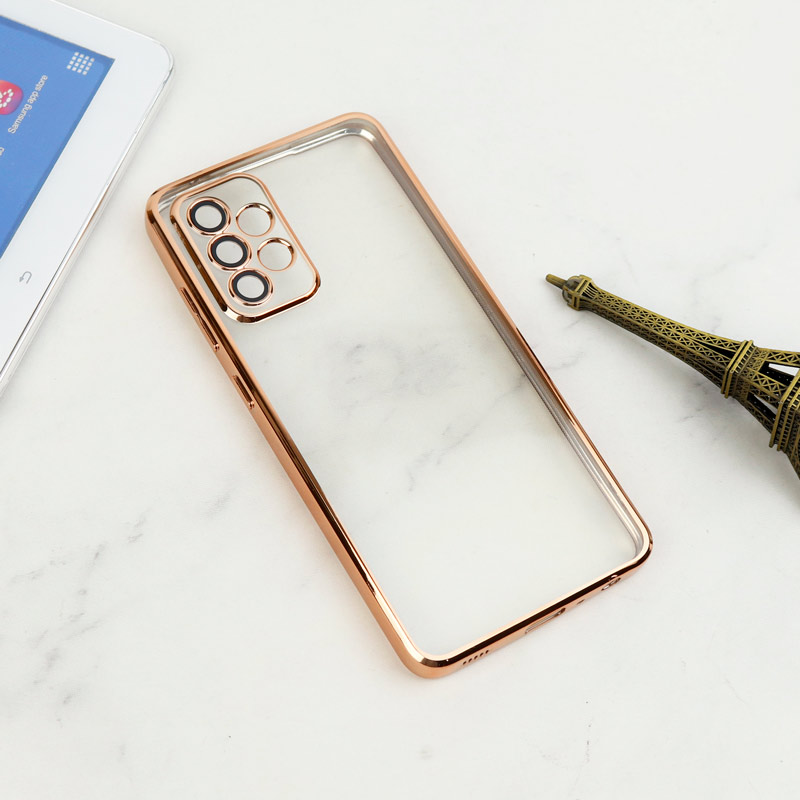 قاب شفاف دور رنگی محافظ لنزدار Samsung Galaxy A52 / A52s
