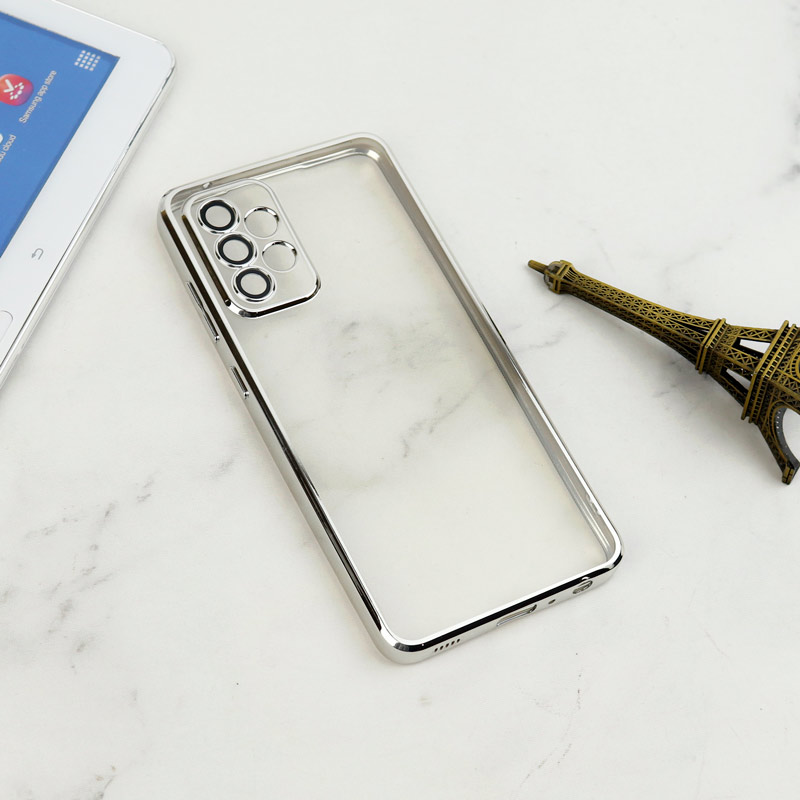 قاب شفاف دور رنگی محافظ لنزدار Samsung Galaxy A52 / A52s