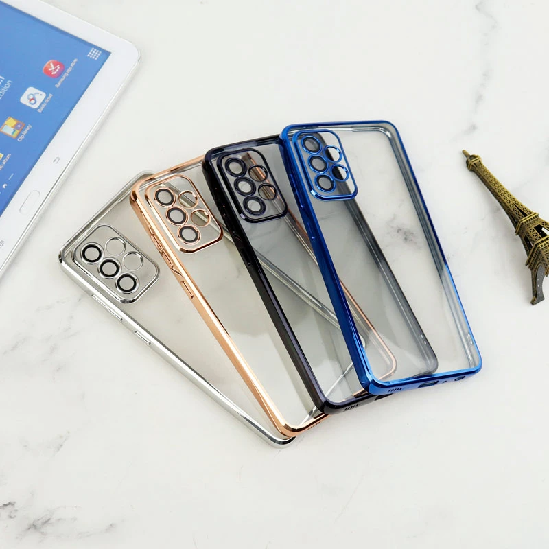 قاب شفاف دور رنگی محافظ لنزدار Samsung Galaxy A52 / A52s