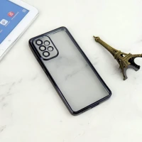 قاب شفاف دور رنگی محافظ لنزدار Samsung Galaxy A53 5G