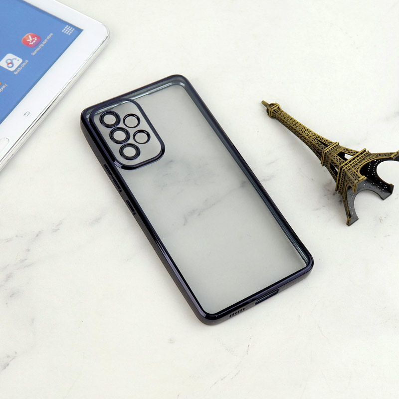 قاب شفاف دور رنگی محافظ لنزدار Samsung Galaxy A53 5G