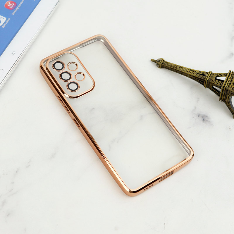 قاب شفاف دور رنگی محافظ لنزدار Samsung Galaxy A53 5G