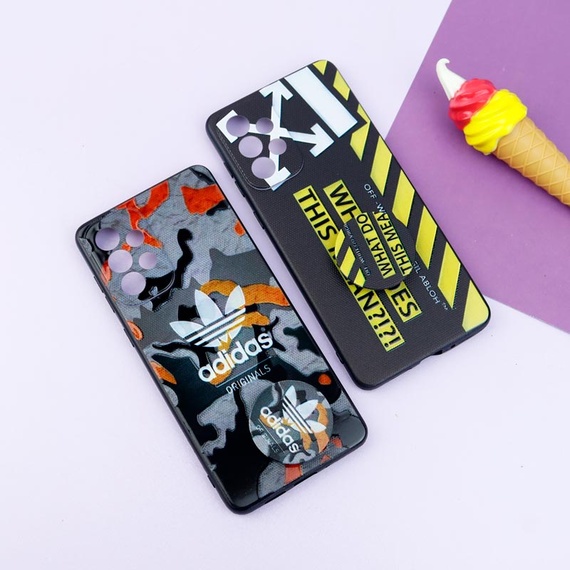 قاب فانتزی طرحدار پسرانه محافظ لنزدار + پاپ سوکت Samsung Galaxy A73 سری R