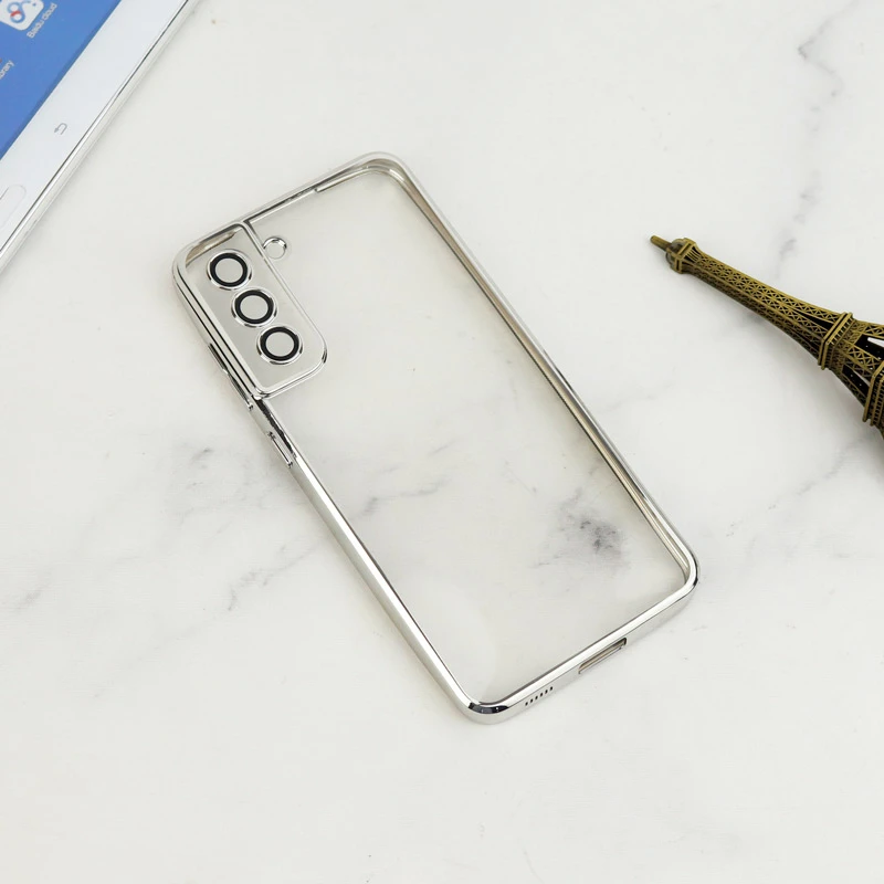 قاب شفاف دور رنگی محافظ لنزدار Samsung Galaxy S21 FE 5G