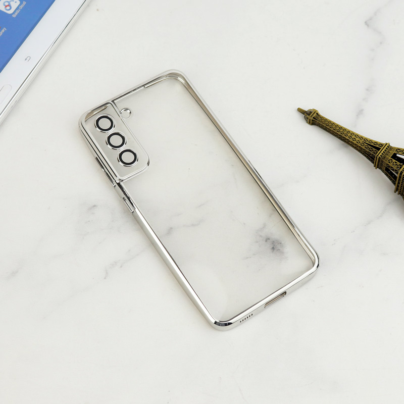 قاب شفاف دور رنگی محافظ لنزدار Samsung Galaxy S21 FE 5G