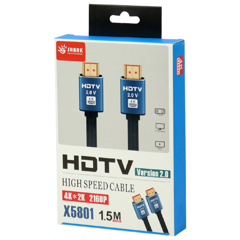 کابل Shark X5801 HDMI v2.0 4K 1.5m