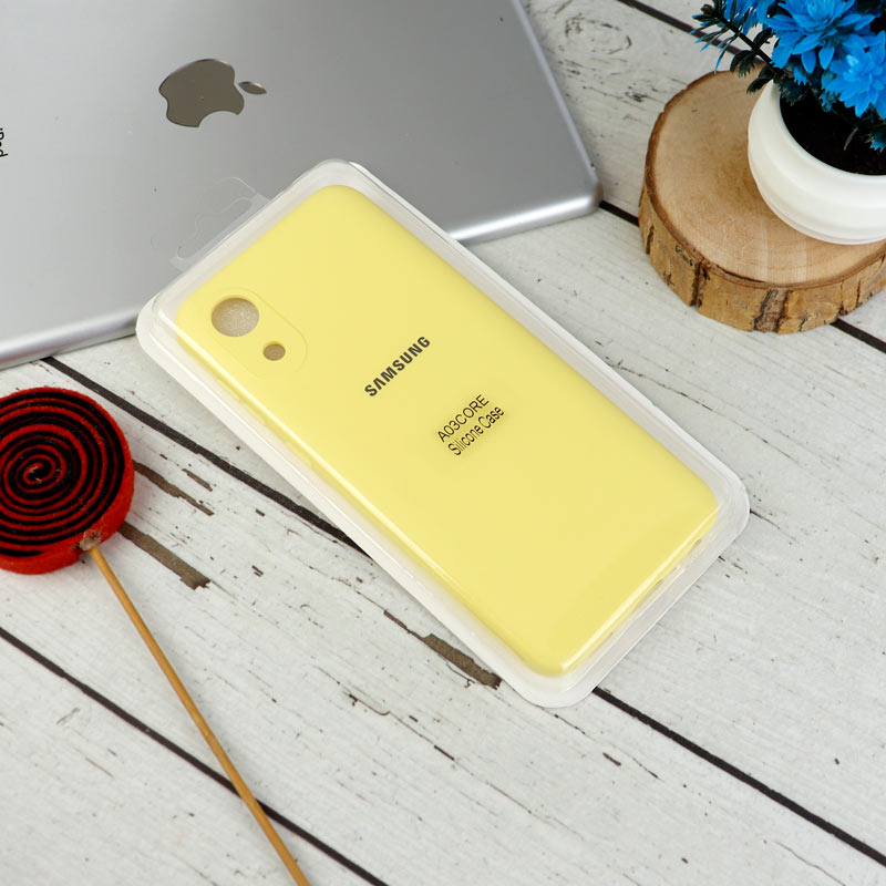 قاب سیلیکونی Highcopy زیربسته سامسونگ Galaxy A03 Core محافظ لنزدار