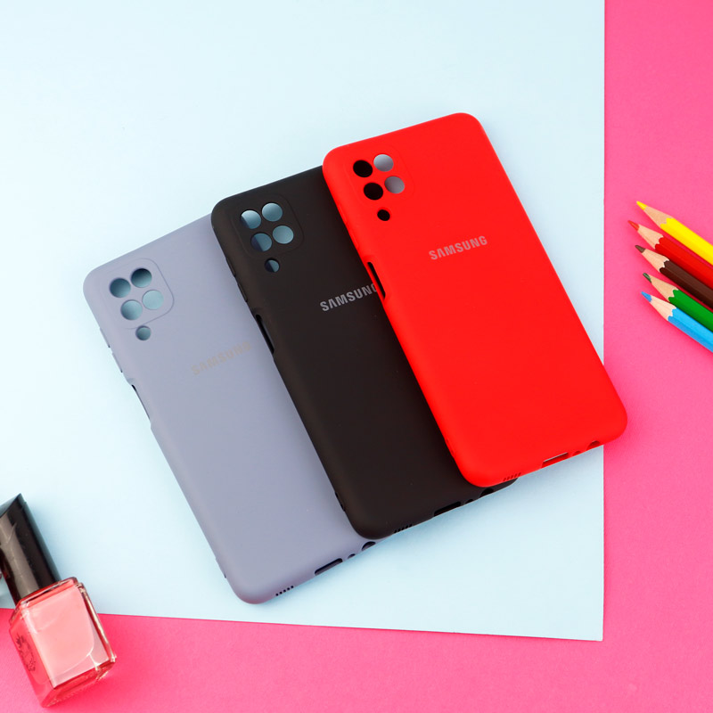 قاب سیلیکونی زیربسته Highcopy محافظ لنزدار Samsung Galaxy A12 سری D