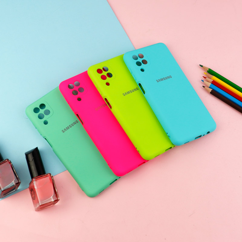 قاب سیلیکونی زیربسته Highcopy محافظ لنزدار Samsung Galaxy A12 سری D