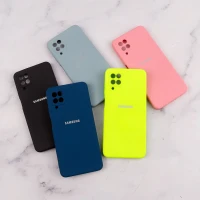 قاب سیلیکونی Highcopy زیربسته سامسونگ Galaxy A12 / M12 محافظ لنزدار