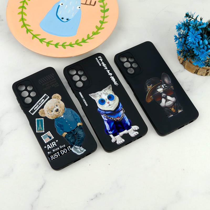 قاب سیلیکونی طرحدار محافظ لنزدار Samsung Galaxy A13 4G