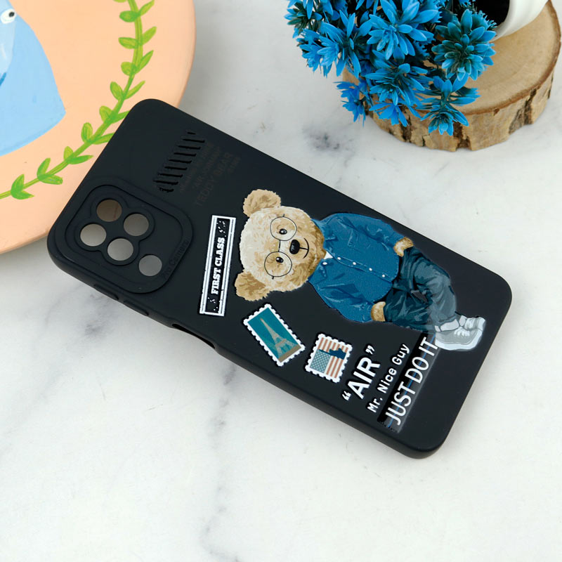 قاب سیلیکونی طرحدار محافظ لنزدار Samsung Galaxy A22 4G