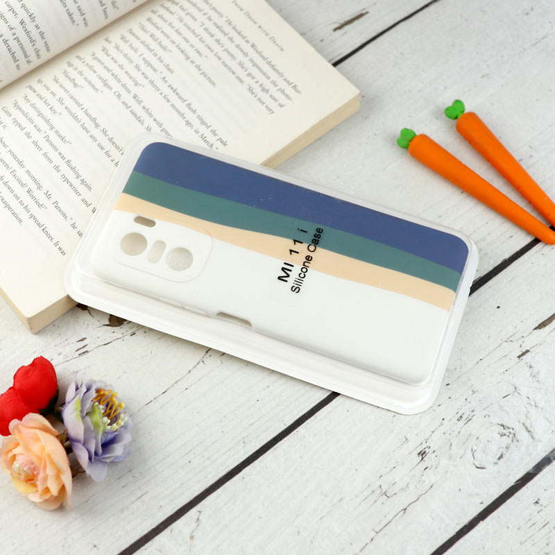 قاب محافظ لنزدار سیلیکونی رنگین کمانی Highcopy شیائومی Mi 11i