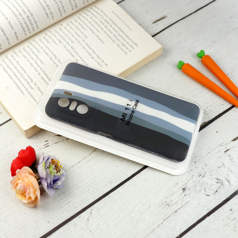 قاب محافظ لنزدار سیلیکونی رنگین کمانی Highcopy شیائومی Mi 11i