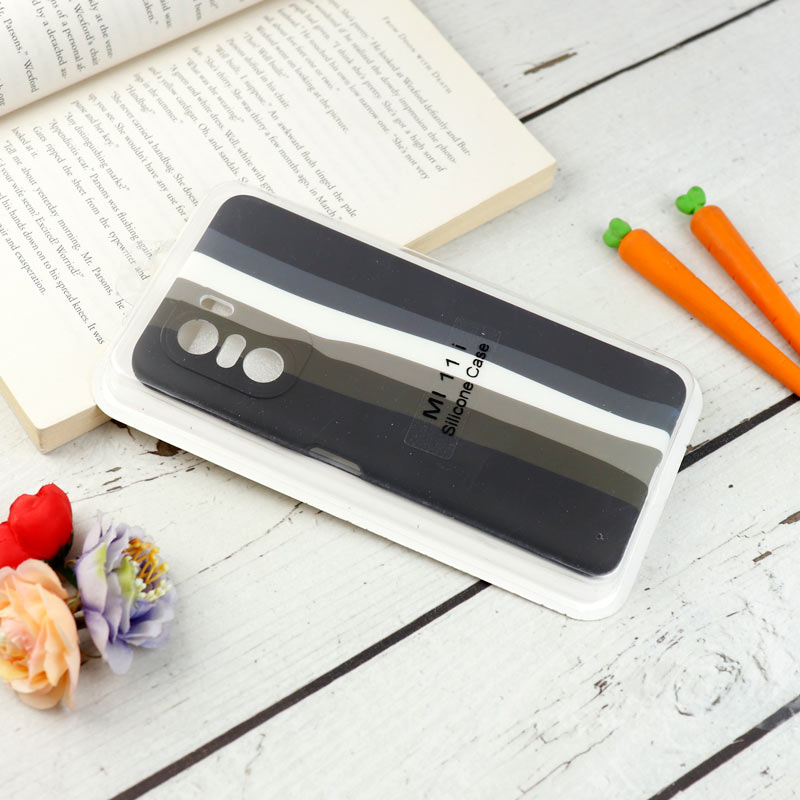 قاب محافظ لنزدار سیلیکونی رنگین کمانی Highcopy شیائومی Mi 11i