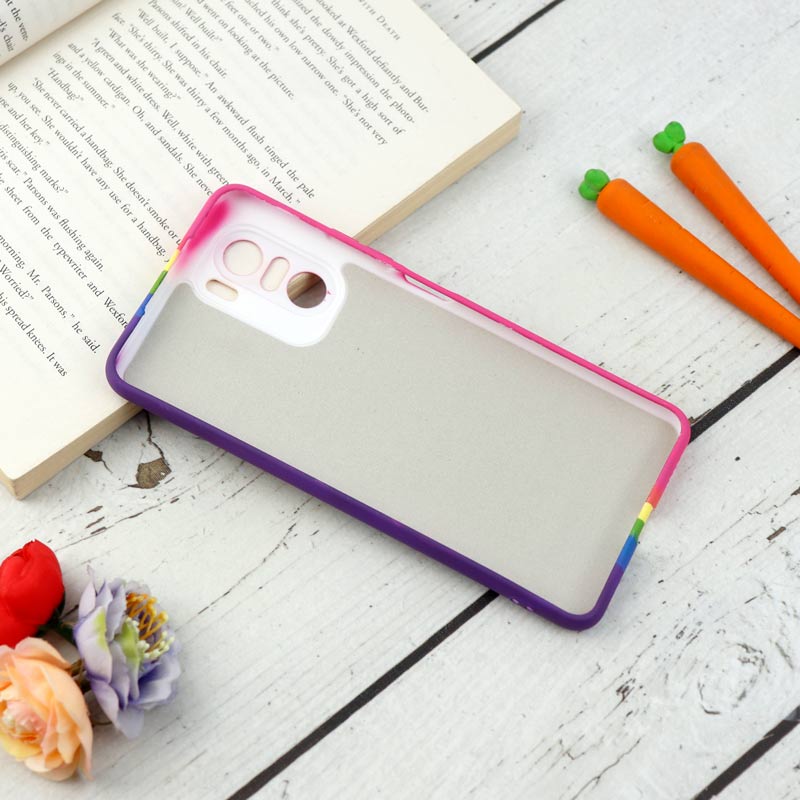 قاب محافظ لنزدار سیلیکونی رنگین کمانی Highcopy شیائومی Mi 11i