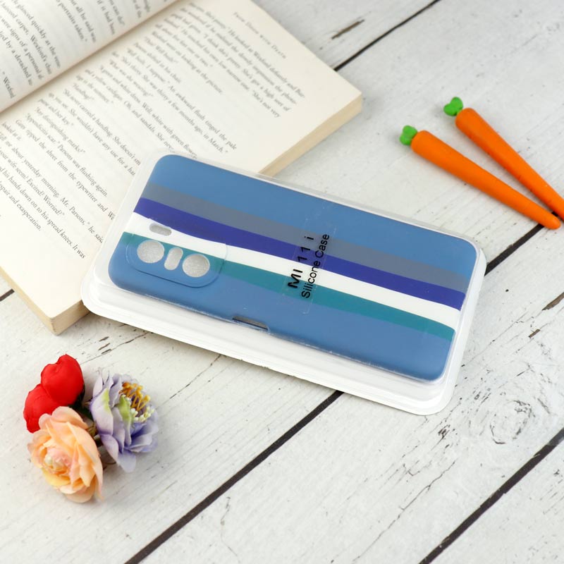 قاب محافظ لنزدار سیلیکونی رنگین کمانی Highcopy شیائومی Mi 11i