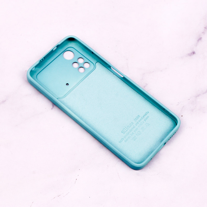 قاب سیلیکونی Highcopy زیربسته شیائومی Poco M4 Pro 4G محافظ لنزدار