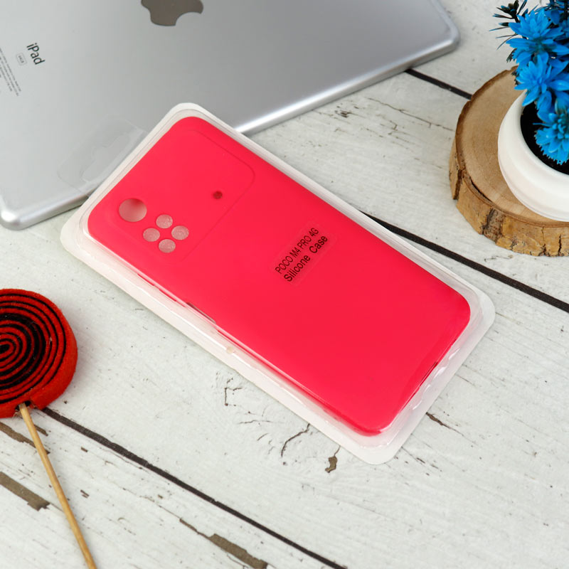 قاب سیلیکونی Highcopy زیربسته شیائومی Poco M4 Pro 4G محافظ لنزدار