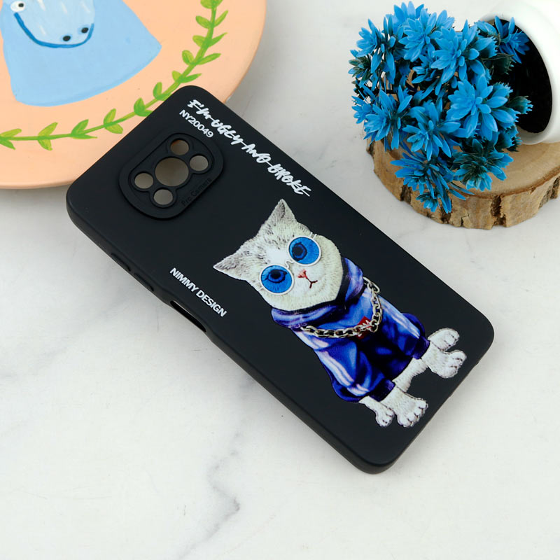 قاب سیلیکونی طرحدار محافظ لنزدار Xiaomi Poco X3