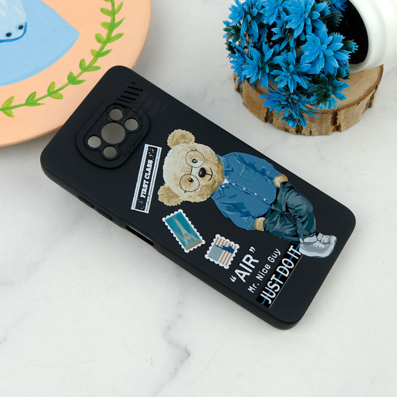 قاب سیلیکونی طرحدار محافظ لنزدار Xiaomi Poco X3