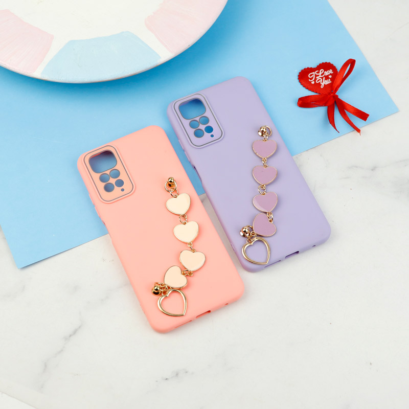 قاب سیلیکونی محافظ لنزدار + بند آویز Xiaomi Redmi Note 11