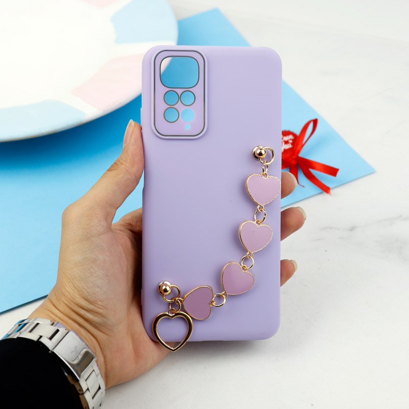 قاب سیلیکونی محافظ لنزدار + بند آویز Xiaomi Redmi Note 11