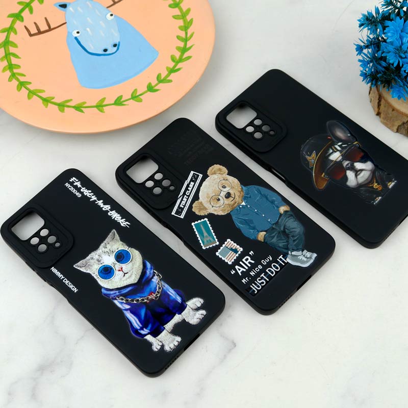 قاب سیلیکونی طرحدار محافظ لنزدار Xiaomi Redmi Note 11 Pro