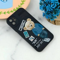 قاب سیلیکونی طرحدار محافظ لنزدار iPhone 11