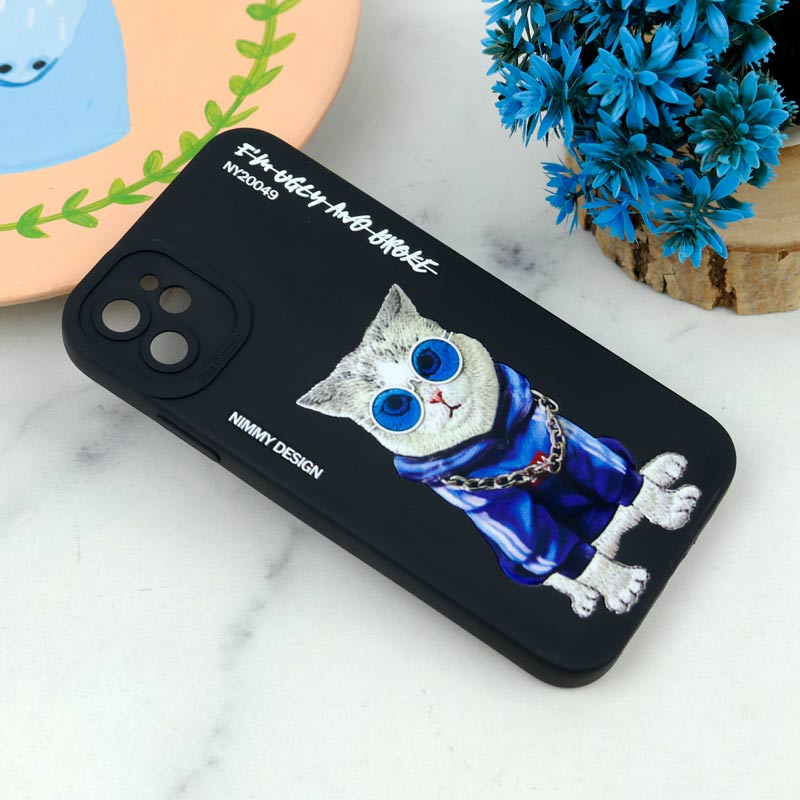 قاب سیلیکونی طرحدار محافظ لنزدار iPhone 11