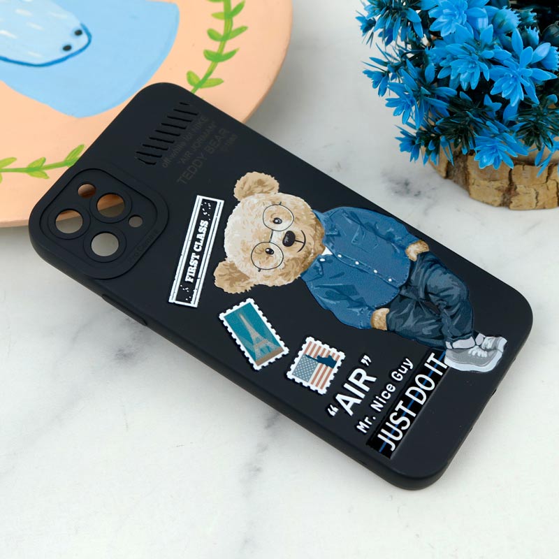 قاب سیلیکونی طرحدار محافظ لنزدار iPhone 11 Pro Max