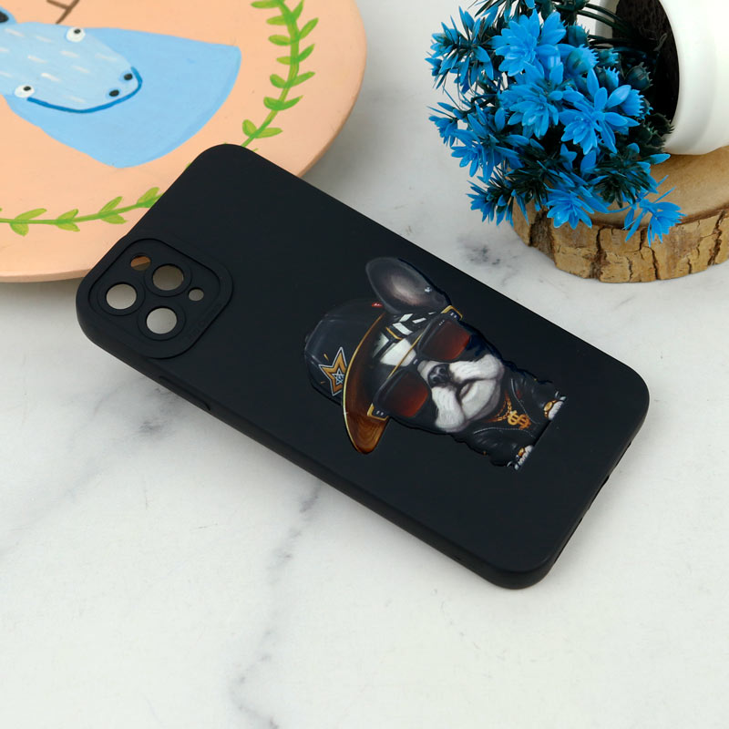 قاب سیلیکونی طرحدار محافظ لنزدار iPhone 11 Pro Max