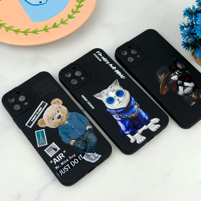 قاب سیلیکونی طرحدار محافظ لنزدار iPhone 11 Pro Max