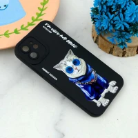 قاب سیلیکونی طرحدار محافظ لنزدار iPhone 12